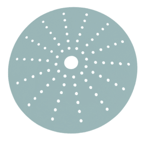 Discos abrasivos perforados verde agua Importify